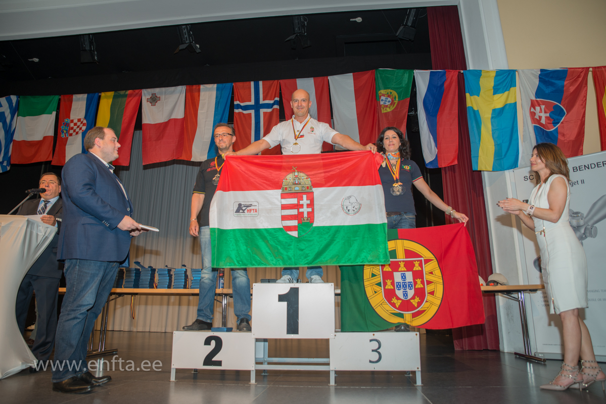 551 In category PCP best three shooters. Adam Benke DE, Ferenc Sas HU, Ana Pereira PT